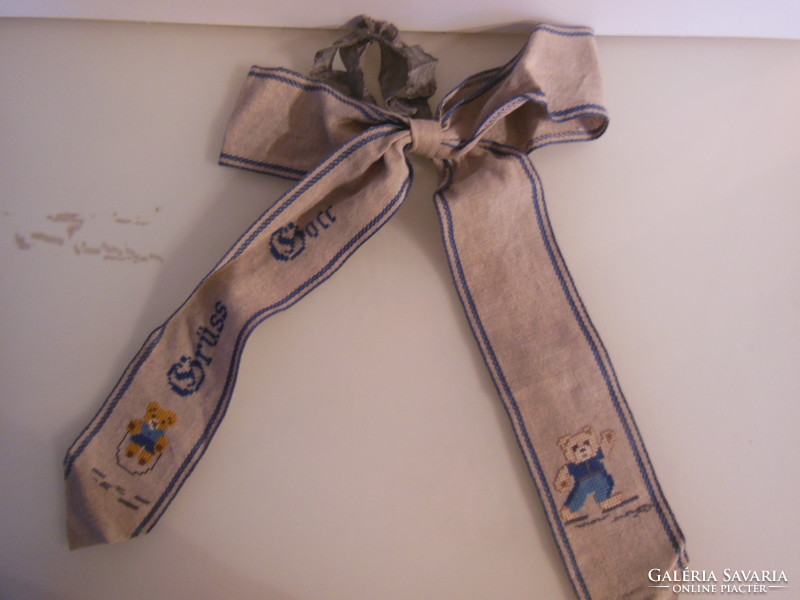 Handmade - 68 x 7 cm - embroidered - ribbon - perfect