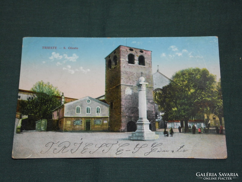 Postcard, postcard, k.U.K. World War, Italy, Trieste s. Giusto church, cathedral