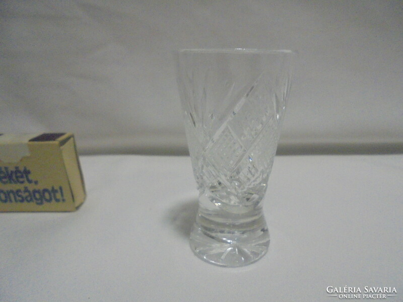 Cut glass shot glass - five pieces together