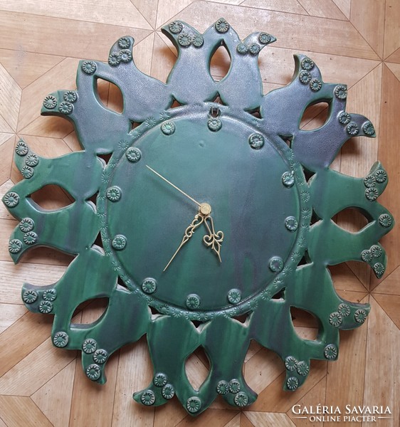 Large unique ceramic clock