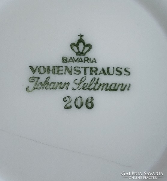 Edelstein Eschenbach Elfenbein Vohenstrauss Seltmann Bavaria Hebei német porcelán csészealj csomag
