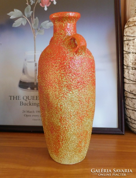 Pesthidegkúti kerámia váza - 36.5 cm - Csizmadia Margit