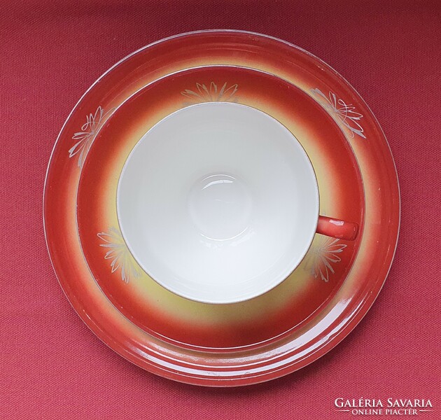 Rha reichenbach oscar german porcelain coffee tea breakfast set cup saucer small plate plate