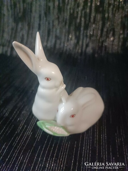 Herend bunny pair