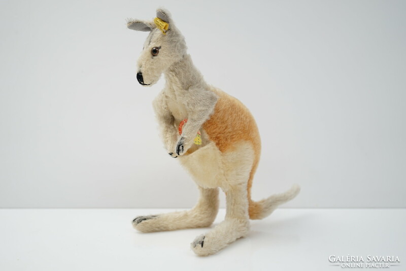 Mid century linda steiff kangaroo / retro mohair