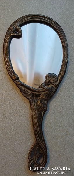 Rèz handmade mirror, lady's art nouveau style vanity mirror, also for gifts