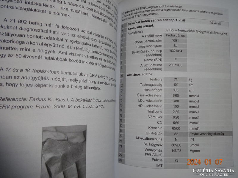 Dr. Kékes ede: cardiovascular screening tests (medical textbook)