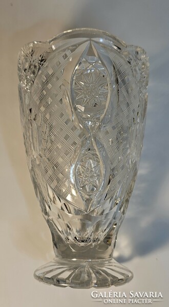 Polished crystal vase