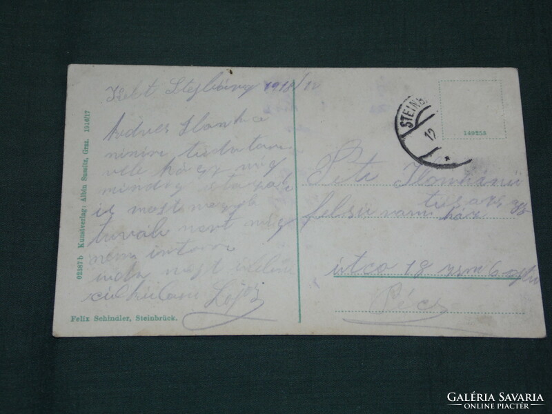Postcard, postcard, Austria, Steinbrück Zidani now gel. 1917 Censorship Slovenia