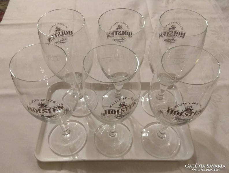 6 Holstein beer glasses, 3 dl