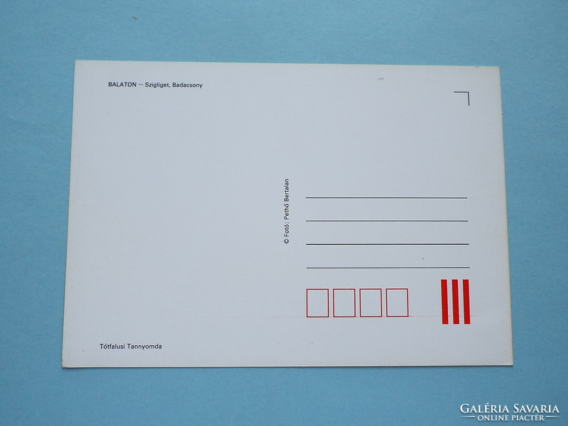 Postcard (62) - view of Badacsony - Szigliget, 1990s - (photo: Bertalan Pethó)