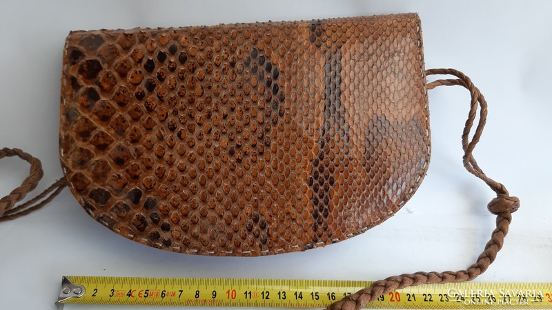 Retro snakeskin side bag - shoulder bag /25/