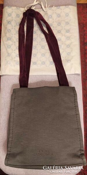 Vintage, never worn laura biagiotti velvet rosebud messenger bag with dust bag