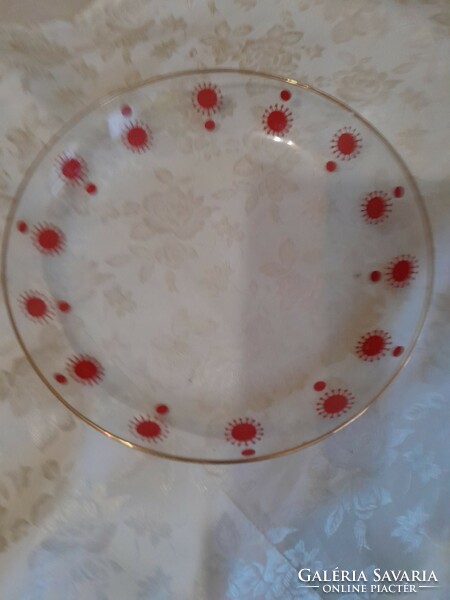 Napocskas  üveg tányér 24 cm