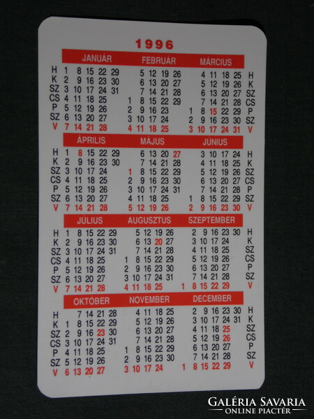Card calendar, california fitness studio, Pécs, 1996, (5)