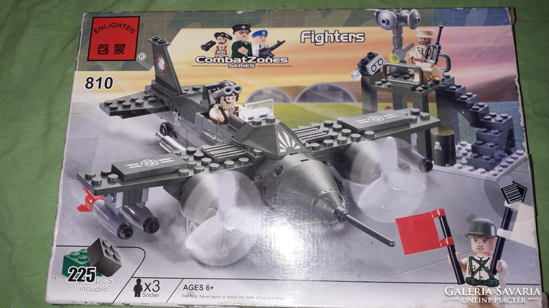 Enlighten - combat zones -fighters - lego-type building toy unplayed according to the pictures