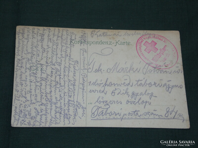 Képeslap, Postkarte, Gruss von Aldrans, bei Innsbruck , litho,. világháborús, honvéd,katona levél