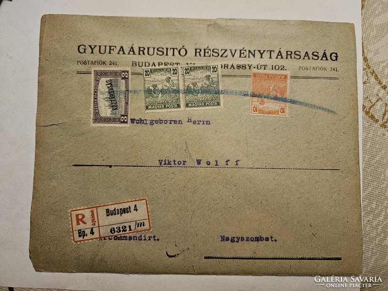 Registered letter of 1919, Budapest
