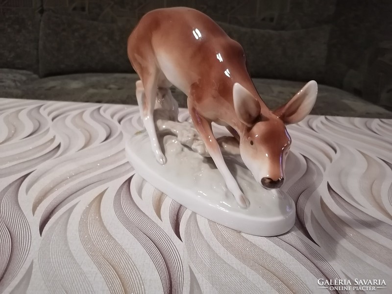 Royal dux porcelain deer