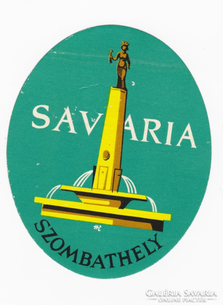 Savaria Szombathely - a suitcase label from the 1960s