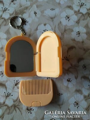 Comb, retro key ring, mirror, comb