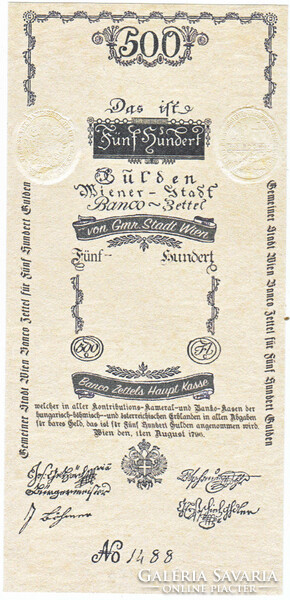 Austria 500 Austro-Hungarian gulden 1796 replica unc