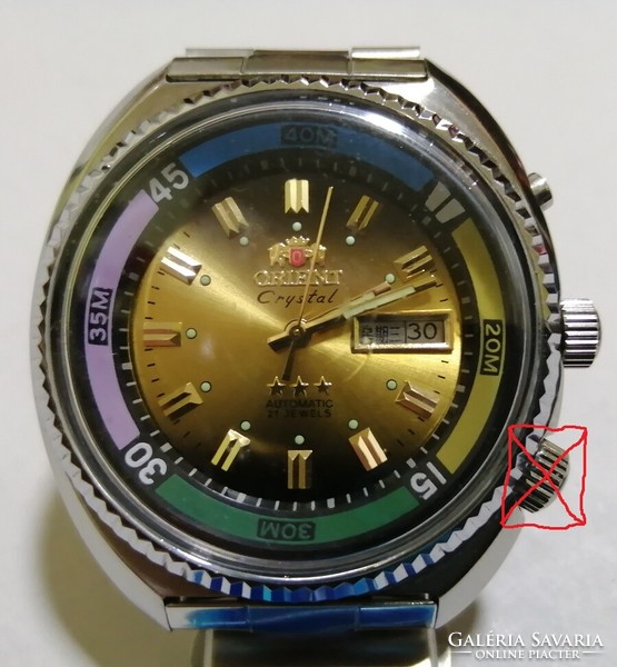 New Japanese Orient King diver for sale, automatic watch with a small defect, the bottom button is stuck!)