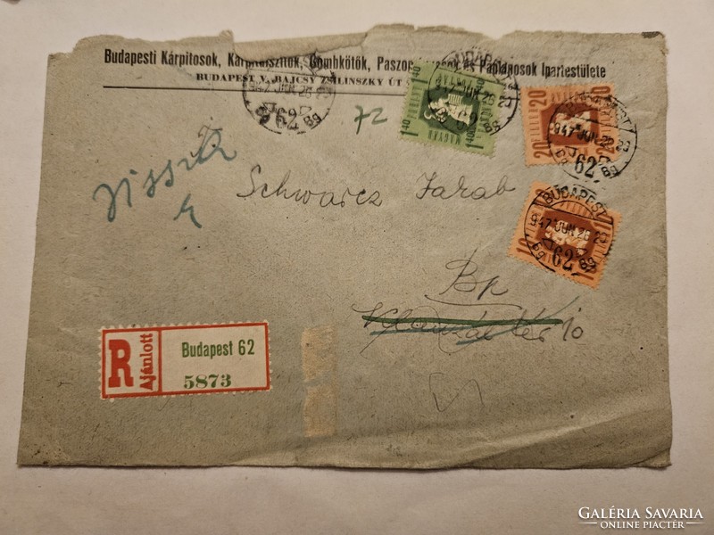 1947-es Levél címzett ismeretlennel  Budapest