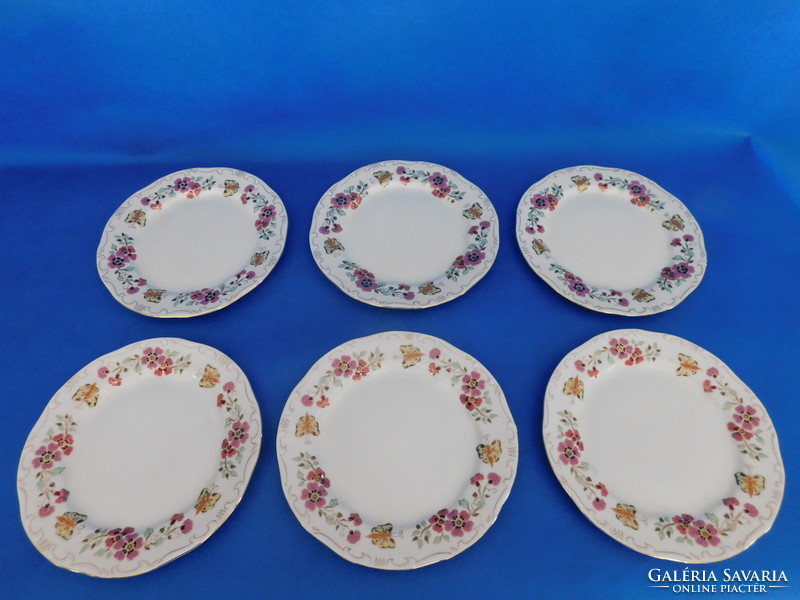 2 Zsolnay butterfly plates