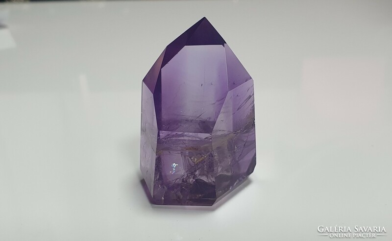 Deep purple amethyst tip 43 grams. With certification.
