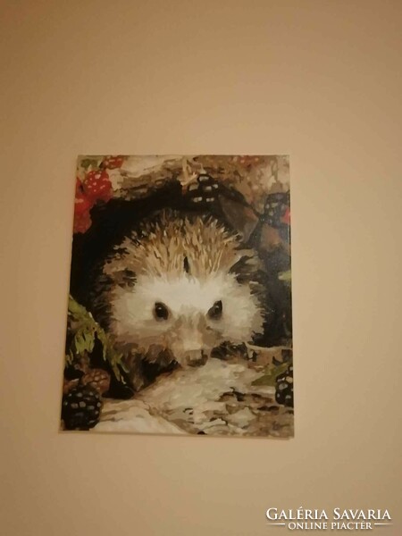 Porcupine acrylic canvas picture