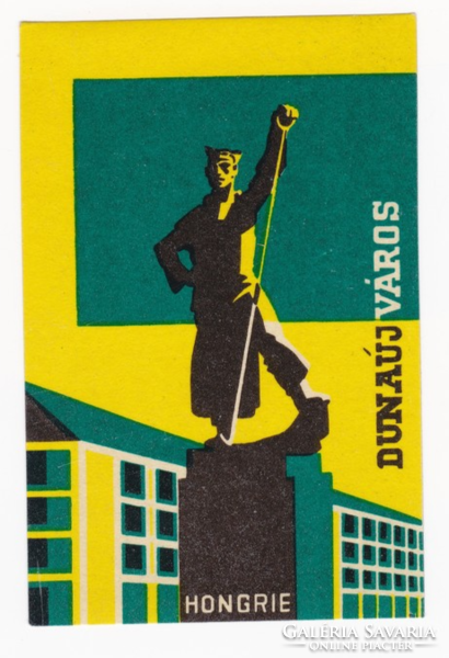 Dunaújváros - a suitcase label from the 1960s