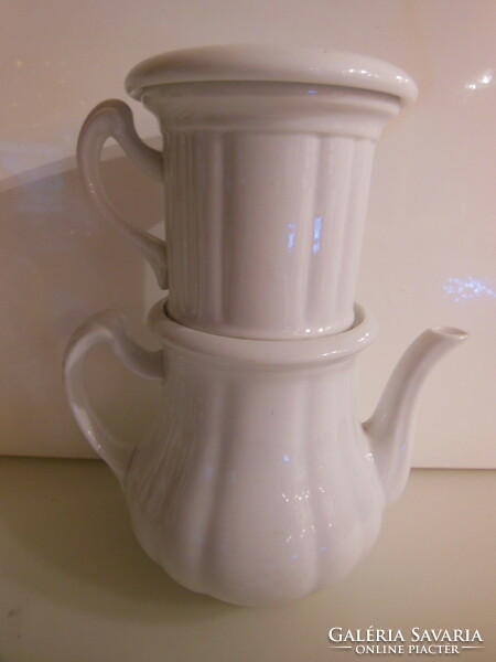 Jug - Karlsbad thun - 1.2 liter - 3 - as + filter - 26 x 22 cm - old - porcelain - perfect