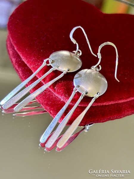 Pair of special silver earrings