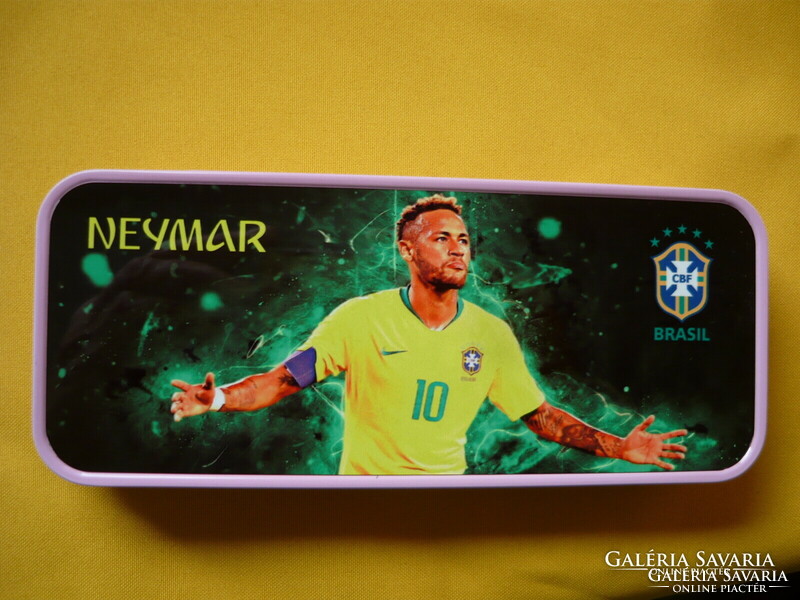 Neymar Brazil metal box, pen holder
