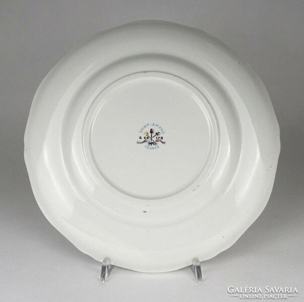 1Q087 saint-amand acaira French faience plate decorative bowl 25 cm