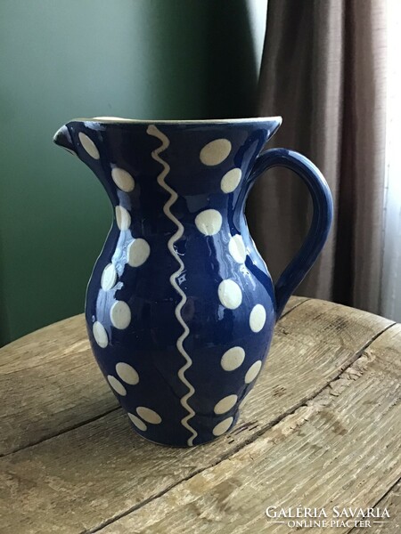 Older small ceramic jug with dots