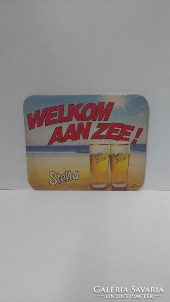 Stella artois welkom aan zee! Beer coaster