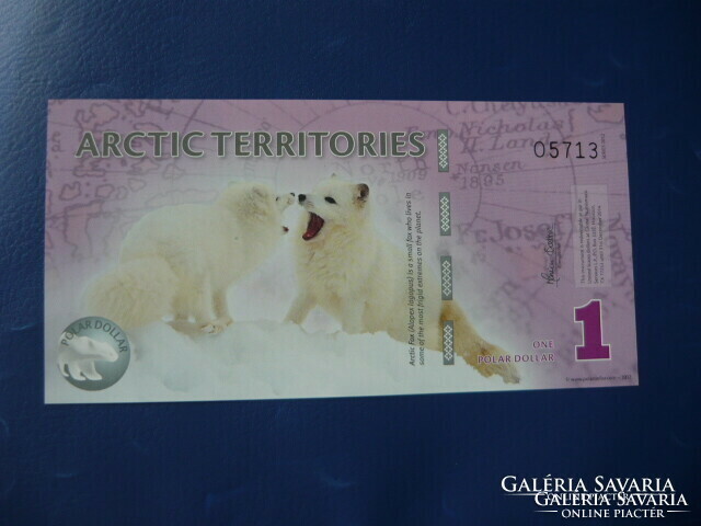 Arctic territories $1 2012 arctic fox! Ouch! Rare fantasy money!