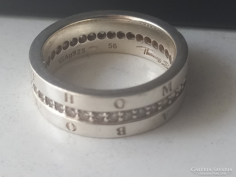 Thomas sabo silver ring (size 56)
