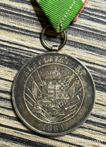 Monarchy firefighter for 15 years, silver award, medal