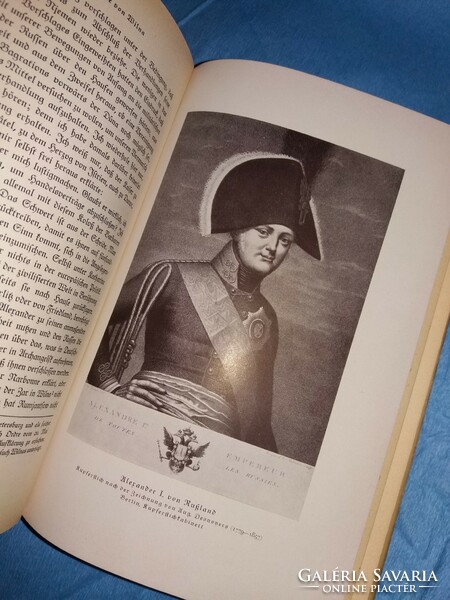 Antique 1938. With Napoleon in Russia. Memoir book immaculate, flawless Gothic letters according to pictures