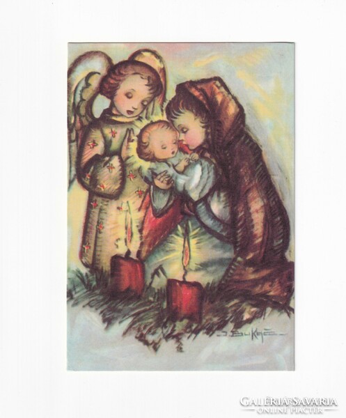K:029 Karácsonyi képeslap Vallásos