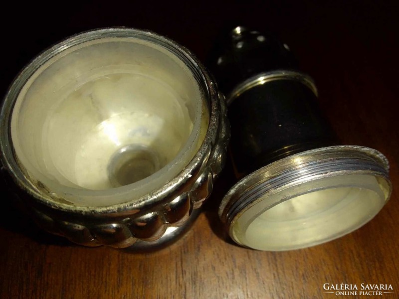 Silver-plated salt shaker