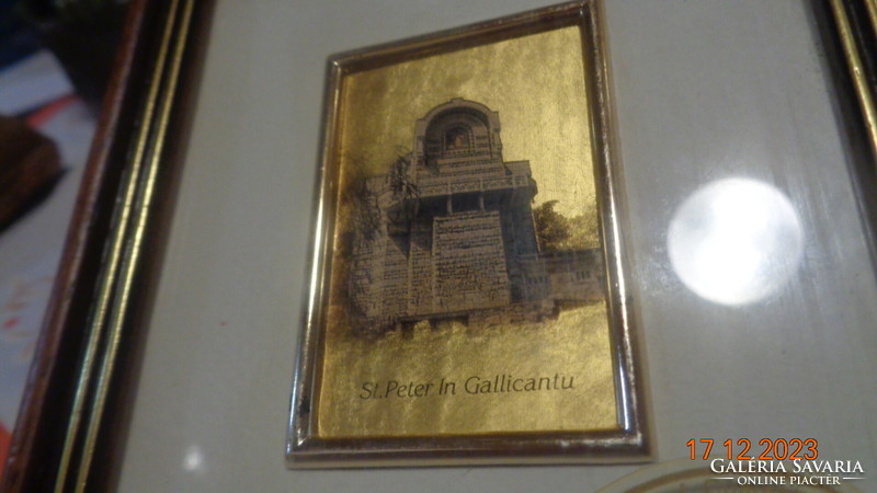 St. Peter in gallicantu, 23 carat gold foil, picture made with a special graphic process