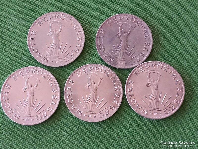 10 Forints from 1971, 5 pcs