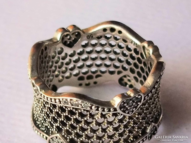 Women's pandora silver ring (size 50)