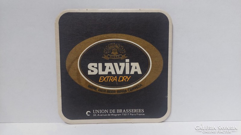 Slavia beer coaster