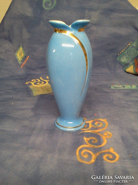 Váza  FS jelzés kék-arany