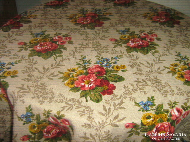 Beautiful vintage pink floral blackout fabric curtain